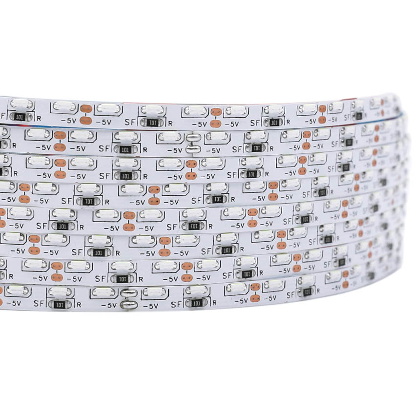 DC5V 16.4Ft 600LEDs Super Slim 5mm Wide 335SMD Side Emitting LED Strip For Under Cabinet Lighting